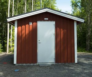Pumphus från Rostfriapumpstationer
