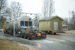 transport av pumpstation, avloppsstation,spillvattenstation,