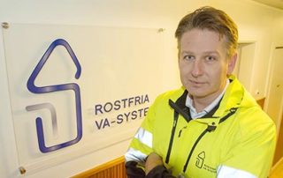 Porträtt Jonas Björkström vd Rostfria VA System