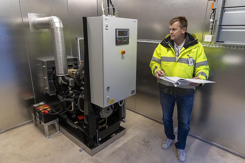Pumpstation med reservaggregat